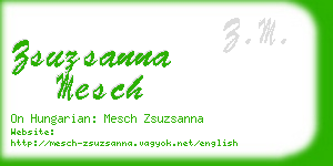 zsuzsanna mesch business card